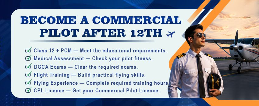 Commercial Pilot after 12th