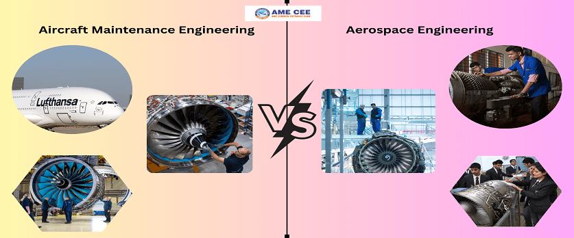 The choice between Aircraft Maintenance Engineering and Arospace Engineering