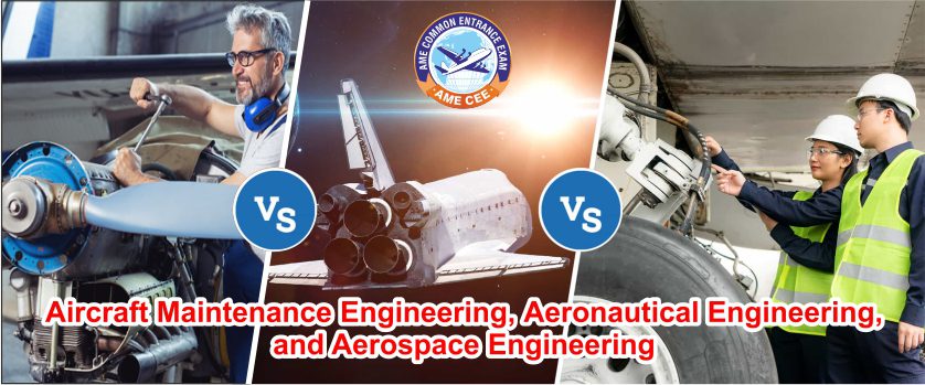 What is the difference between Aircraft Maintenance Engineering Aeronautical Engineering and Aerospace Engineering - AME CEE